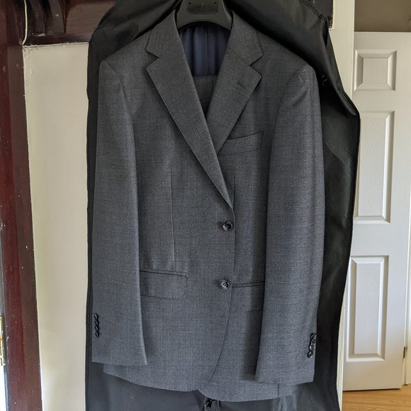 Suit Supply Mid-Grey Lazio Suit Size 36 - Picture 7 of 7